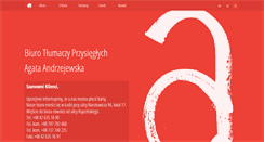Desktop Screenshot of agata-andrzejewska.pl